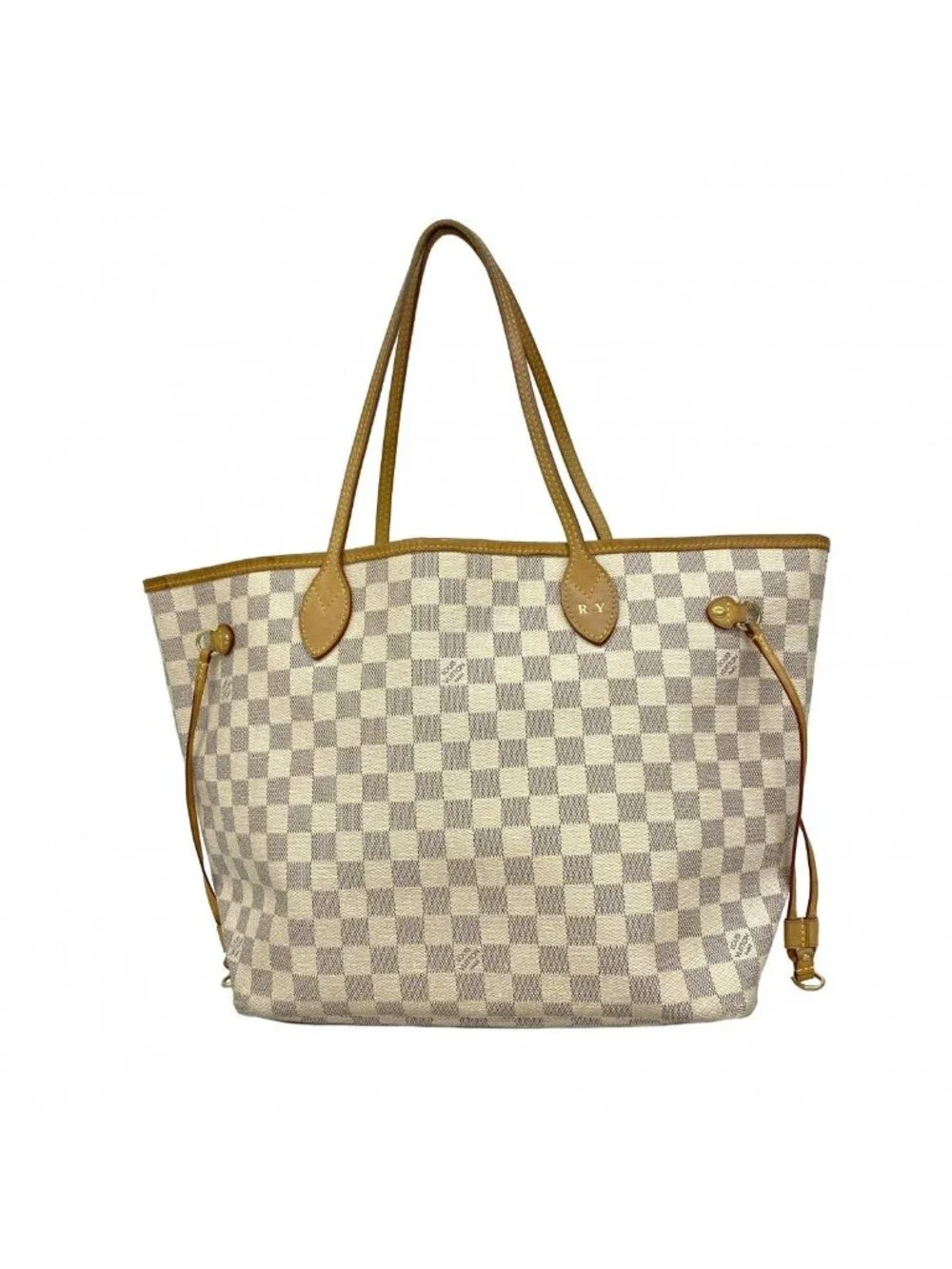 Louis Vuitton Tote Damier Azur Neverfull MM White